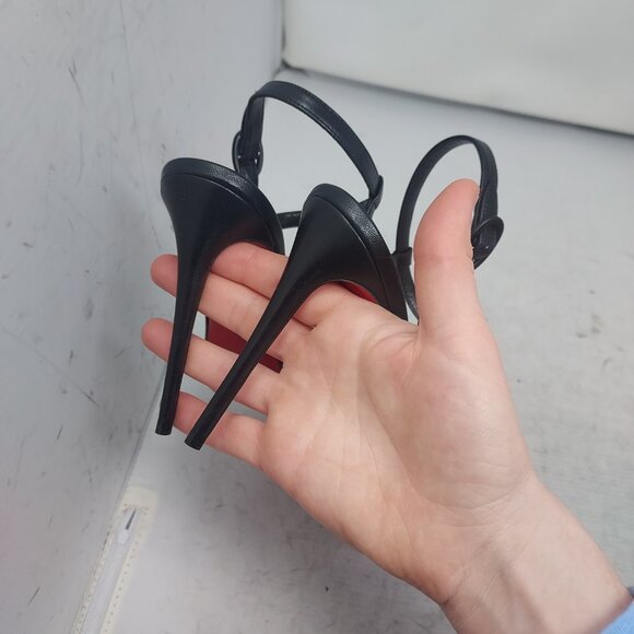 Christian Louboutin Black Jenlove Ankle Strap Pointed Toe Pump - Picture 11 of 13